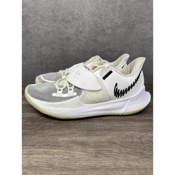 Nike Kyrie 3 Low Size 8 Mens Eclipse White Black CJ1286-100 Basketball Trainer - Picture 1 of 12